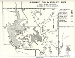 Glendale Fish & Wildlife Area : duck blind locations
