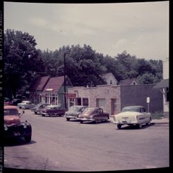 Road with cars outside Nashville Variety Store