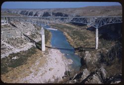 US 90 bridge over Pecos river Highest in Texas - 273 ft. 1310 ft. long
