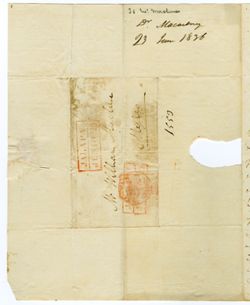 Macartney, Dr. J[ohn], Jalapa. To William Maclure, Mexico., 1836 Jun. 23