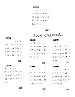 Calendar sheet for March 2003 through June 2004