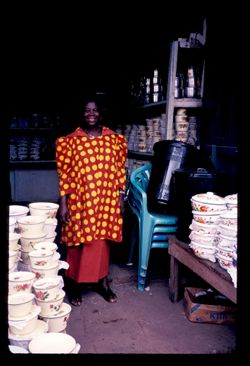 Woman Selling Household Wares