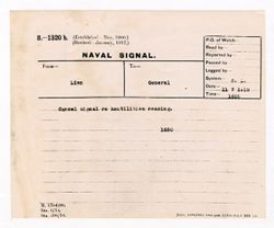 7 November 1918: Armistice documentation