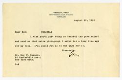 30 August 1923: To: Roy W. Howard. From: Thomas L. Sidlo.