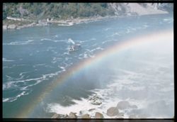 Rainbow across the Niagara river below the American Falls