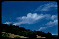 Sky above Sonoma county at mid-day