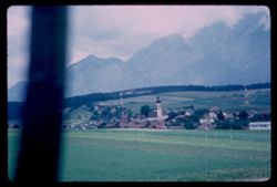 Mutters as seen from Stubai Tal railroad south of Innsbruck