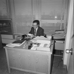 IU South Bend student activities director Robert Dubick, 1970s