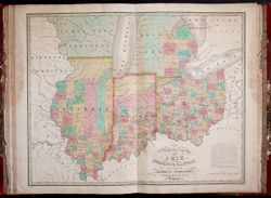 Map of the States of Ohio, Indiana & Illinois and part of Michigan Territory