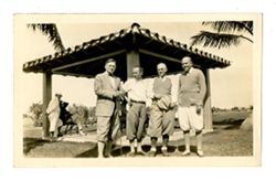 Roy Howard and group at golf course