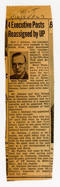 17 January 1952: To: Harry Ferguson. From: Roy W. Howard.