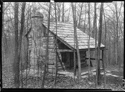 DeWar cabin, rebuilt, at T.C. Steele home