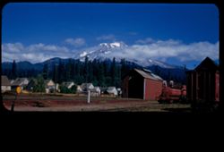 Mt. Shasta's south face seen from McCloud, Calif.