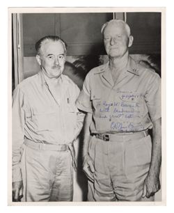 Roy W. Howard and military man