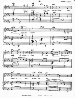 Winter moon, Piano-vocal score (1 of 2)