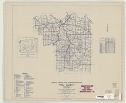 General highway and transportation map of Pike County, Indiana