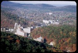 Some of the big hotels at Hot Springs Nat'l Pk. Arkansas from top of Hot Springs Mountain.