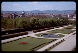 View northwest from upper story of Upper Belvedere Palace Wien