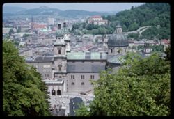Salzburg from funicular to Hohensalzberg