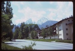 Der Watzmann  S. W. of Berchtesgaden from Konigsseer Str. At 11:30