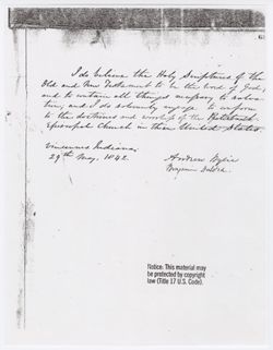 Andrew Wylie and Benjamin Halsted to Bishop Kemper, 29 May 1842