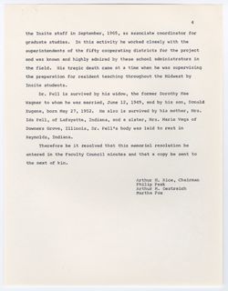 18: Memorial Resolution for Richard E. Pell, ca. 24 January 1967
