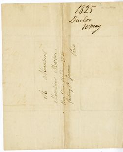 [Jean] DUCLOS, Lyon, [France]. To [William] MACLURE, Rue des Brodeurs No 20, Faubourg St. Germain, Paris., 1825 May 10