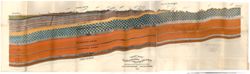 Vertical section of the geological formations from Green Castle to Terre Haute : made from outcrops and sections of bores along the line of T.H. & I.R. Railroad