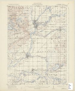 Michigan-Indiana Three Rivers quadrangle [1932 reprint]