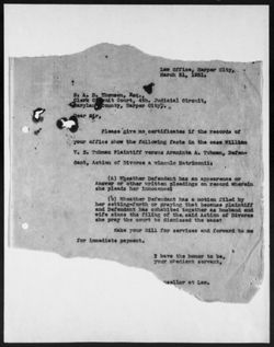 Court Documents, 1929-1931