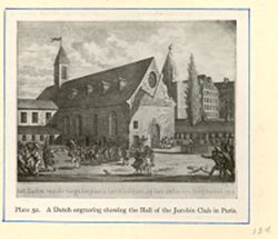 The Hall of the Jacobin Club in Paris