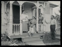 Group of people on porch