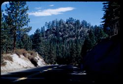 High comb at curve of US 50 along southeast shore of Lake Tahoe. - Nevada -