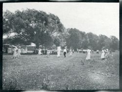 Informal games at picnic or other gathering