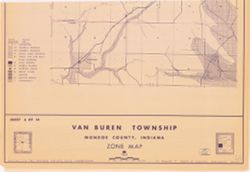 Van Buren Township, Monroe County, Indiana, zone map