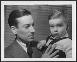 Hoagy Carmichael and baby Hoagy Bix Carmichael, early 1940s.