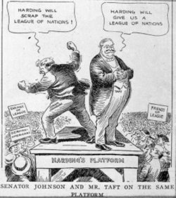 Senator Johnson and Mr. Taft On the Same Platform