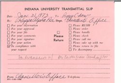 Indiana University President's Office records, 1962-1968. C304