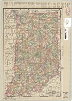 Rand McNally & Co.'s new 11 x 14 map of Indiana