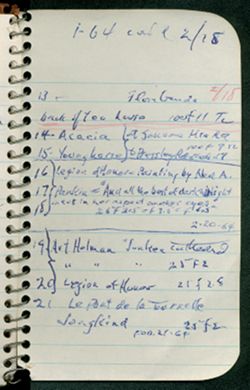 Notebook, May 8, 1963-February 20, 1964
