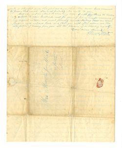 1846, Aug. 14Wait, Thomas. East Rodman, [New York]. To Martha Jane Weed. Laporte, Indiana.