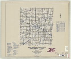 General highway and transportation map of Montgomery County, Indiana
