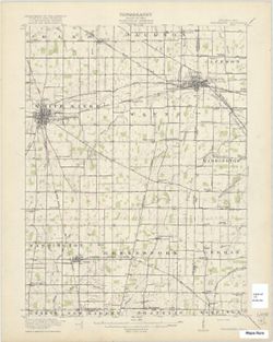 Indiana-Ohio, Winchester quadrangle [1918 printing]