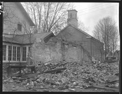 Ruins of Josh Bond place after fire of 1940