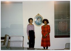 Gloria Gibson and Frances Stubbs at the Madame Walker Center