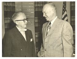 Roy Howard and Dwight D. Eisenhower