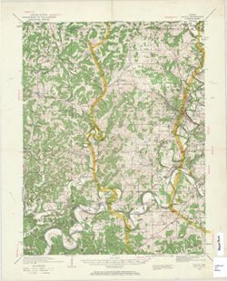 Indiana Oolitic quadrangle : 15-minute series [1960 reprint with vegetation]
