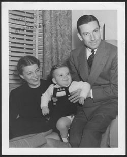 Hoagy Carmichael and Ruth with baby Hoagy Bix Carmichael, early 1940s.
