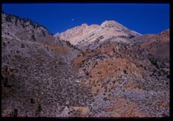 View across Bishop Creek Canyon in High Sierra Nevada. Inyo County, California.