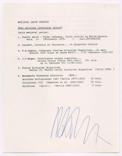 Memos to Administration 1966-1979